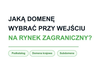 jaka domene wybrac przy wejsciu na rynek zagraniczny