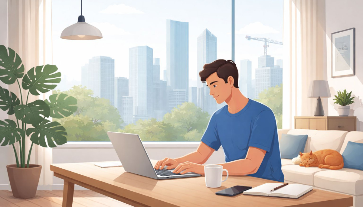 mezczyzna z laptopem