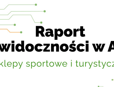 raport widocznosci w AI sklepy outdoor okladka