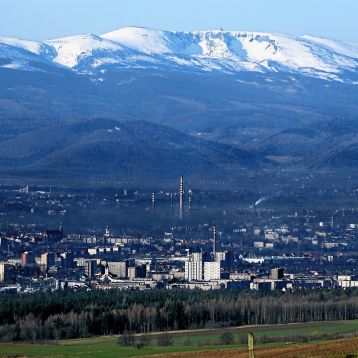 Jelenia Gora widok z Lysej Gory
